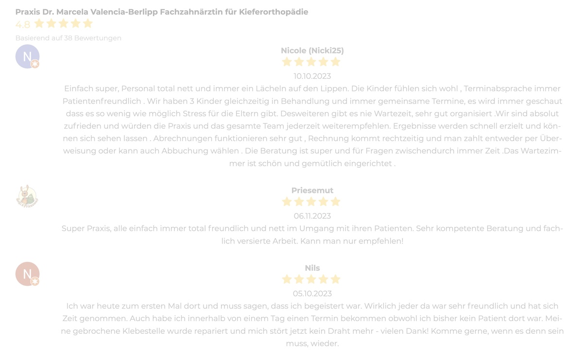 Kieferorthopäde Kassel - Bewertungen für unsere kieferorthopädische Praxis